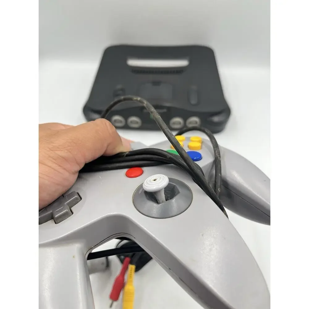Nintendo 64 N64 Game Console w/ Gray Controller + Cords - TESTED Region Free JP